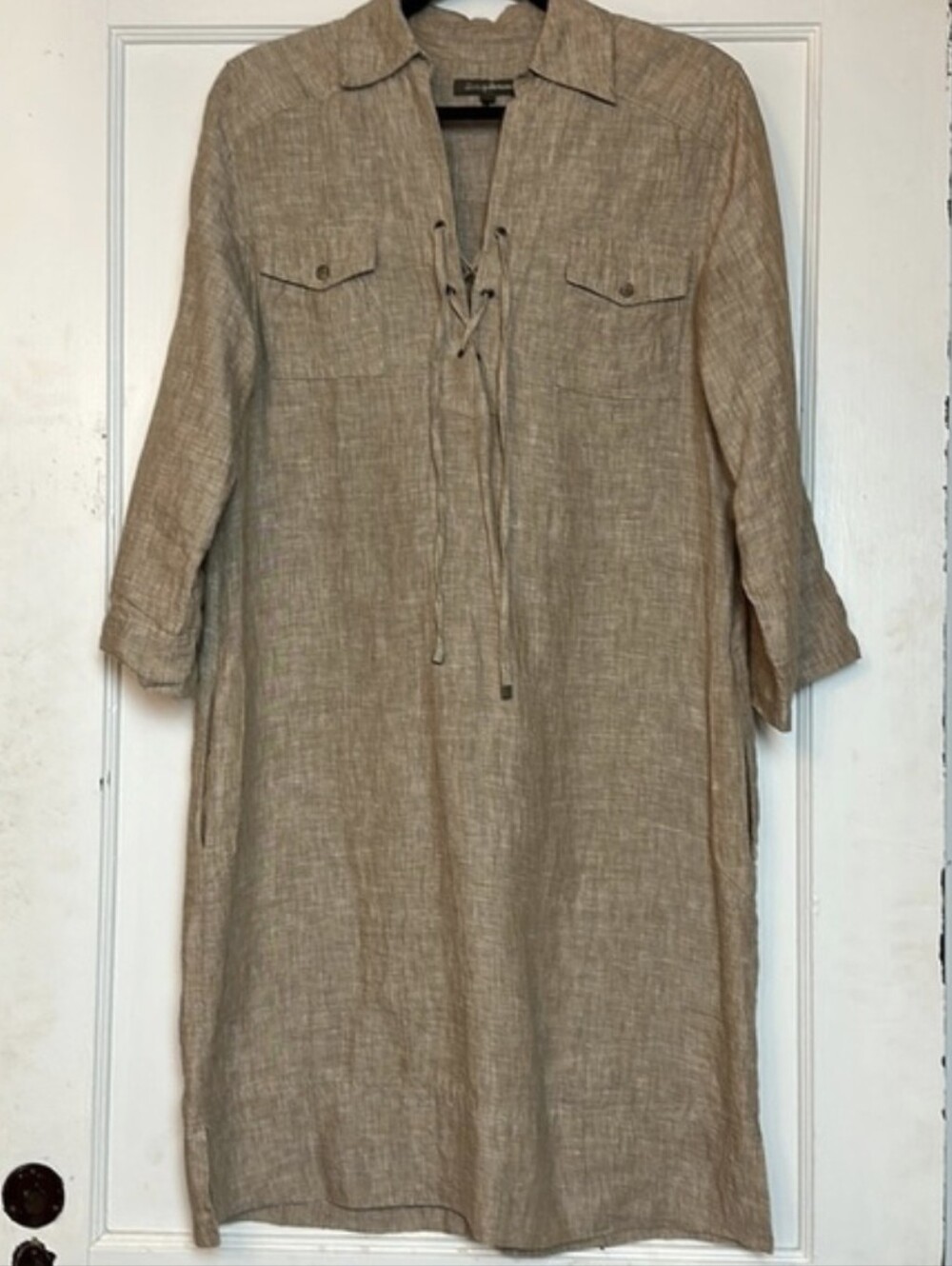 Tommy Bahama 100% linen shift dress
